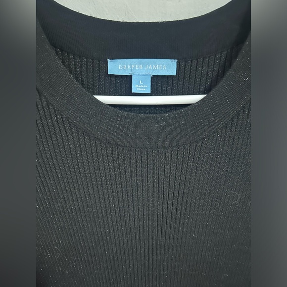 Draper James size Large sparkly knit long sleeve flattering jersey knit dress. - Picture 4 of 8